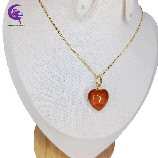 Carnelian Love Flame Necklace