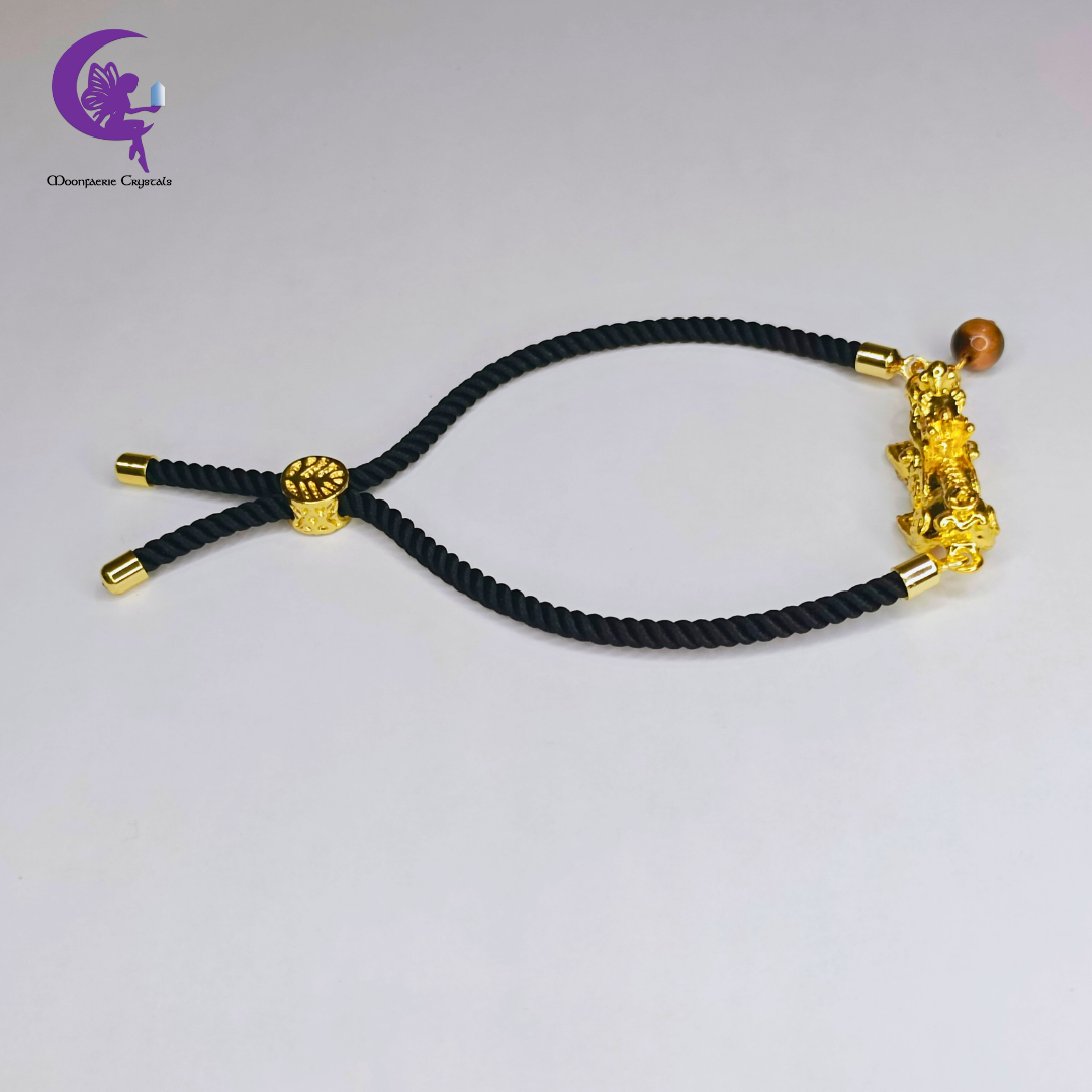 Pi Xiu Tiger’s Eye Adjustable Bolo Bracelet – Protection, Courage & Confidence