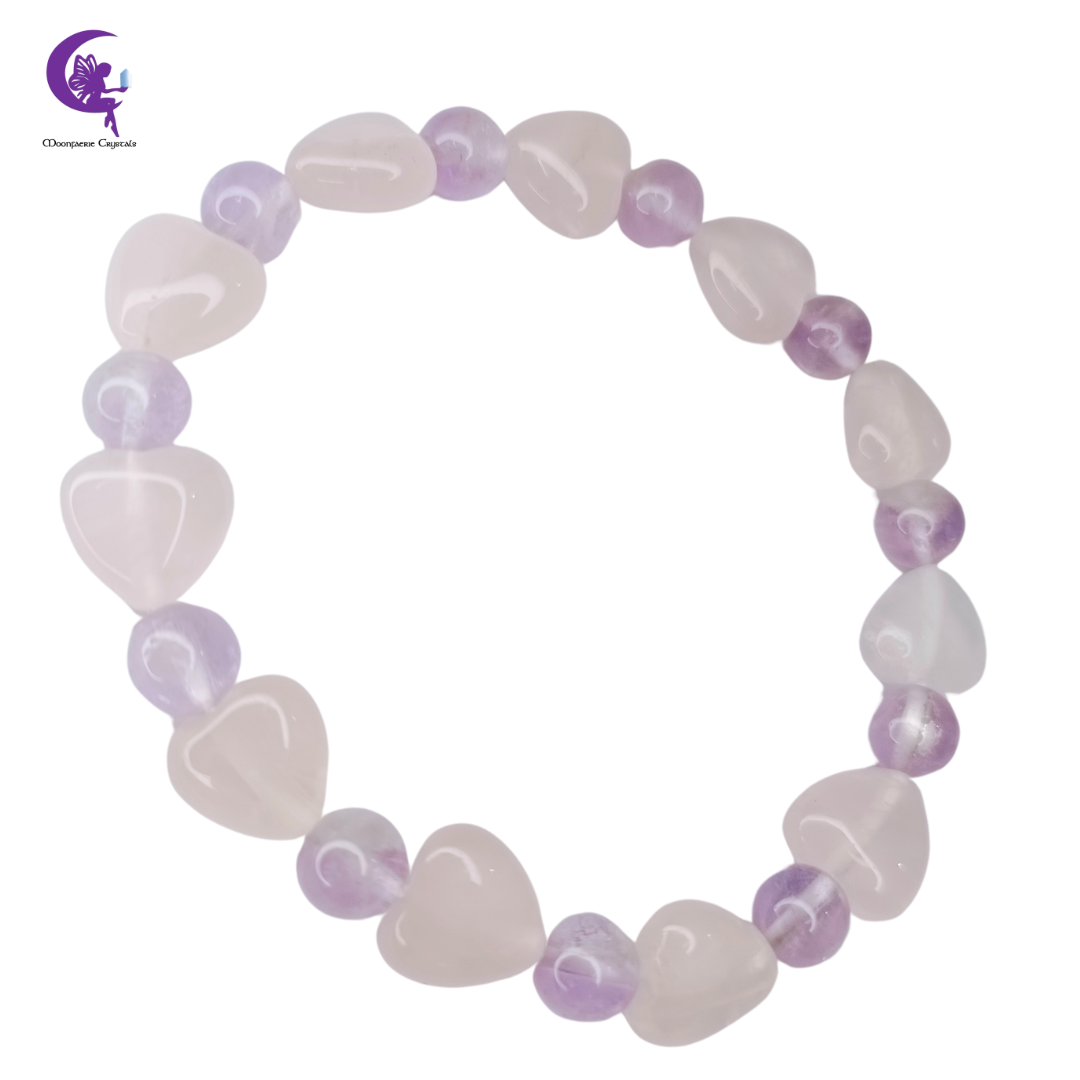 Infinite Love Bracelet - Rose Quartz & Amethyst