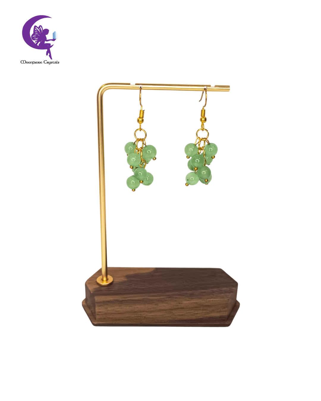 Tree of Abundance Green Aventurine Earrings