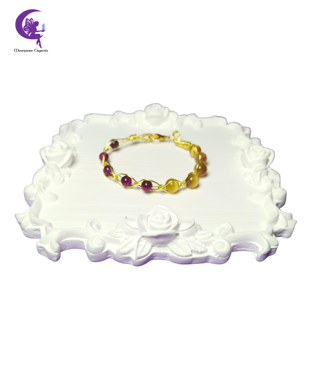 Golden Hour Glow Bracelet- Rose Tiger's Eye & Golden Tiger's Eye