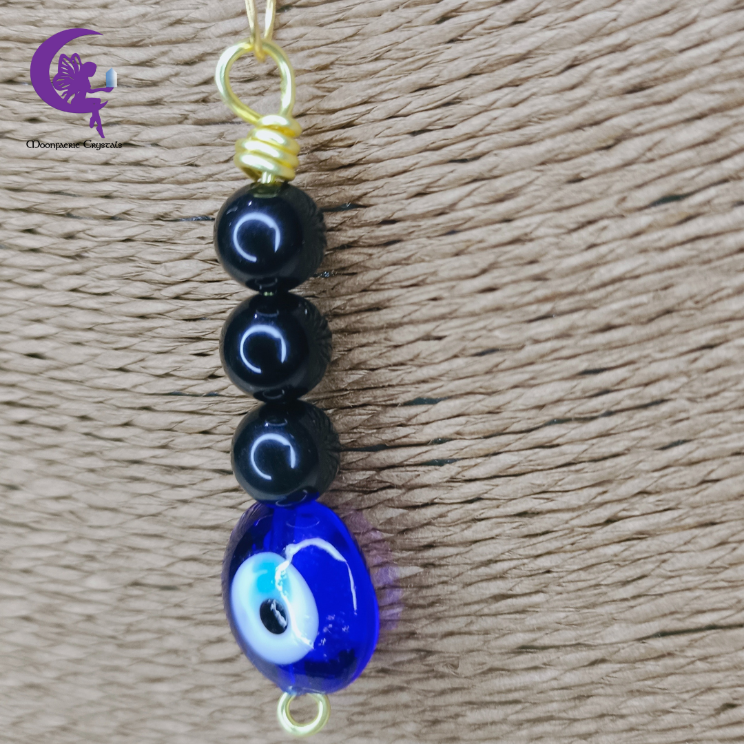 Obsidian Eye of Protection Necklace