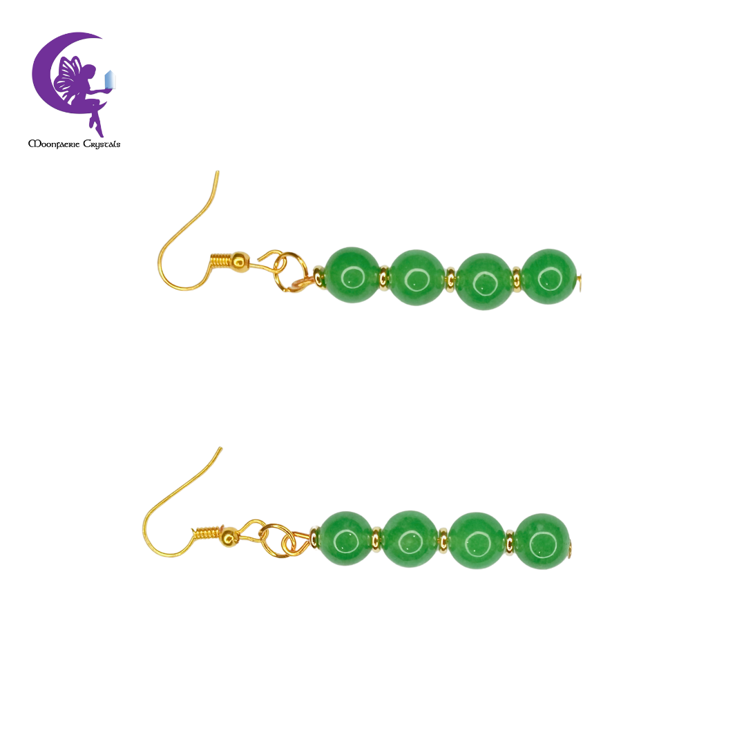 Green Aventurine Dangling Earrings