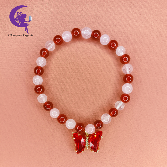 Rose Petals & Butterfly Wings Bracelet 🌿🌹🔥