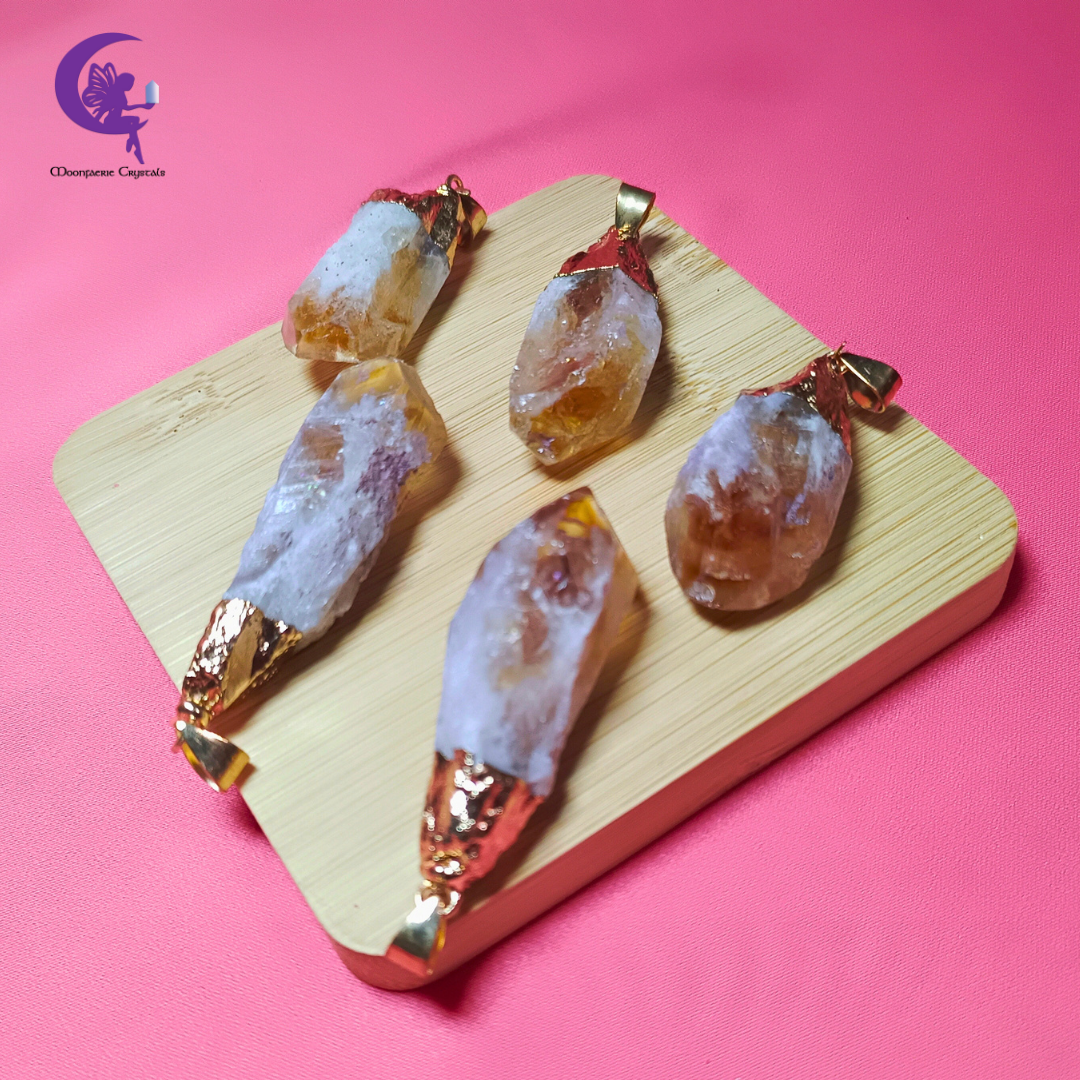 Raw Citrine Pendants – Welcome Abundance & Joy