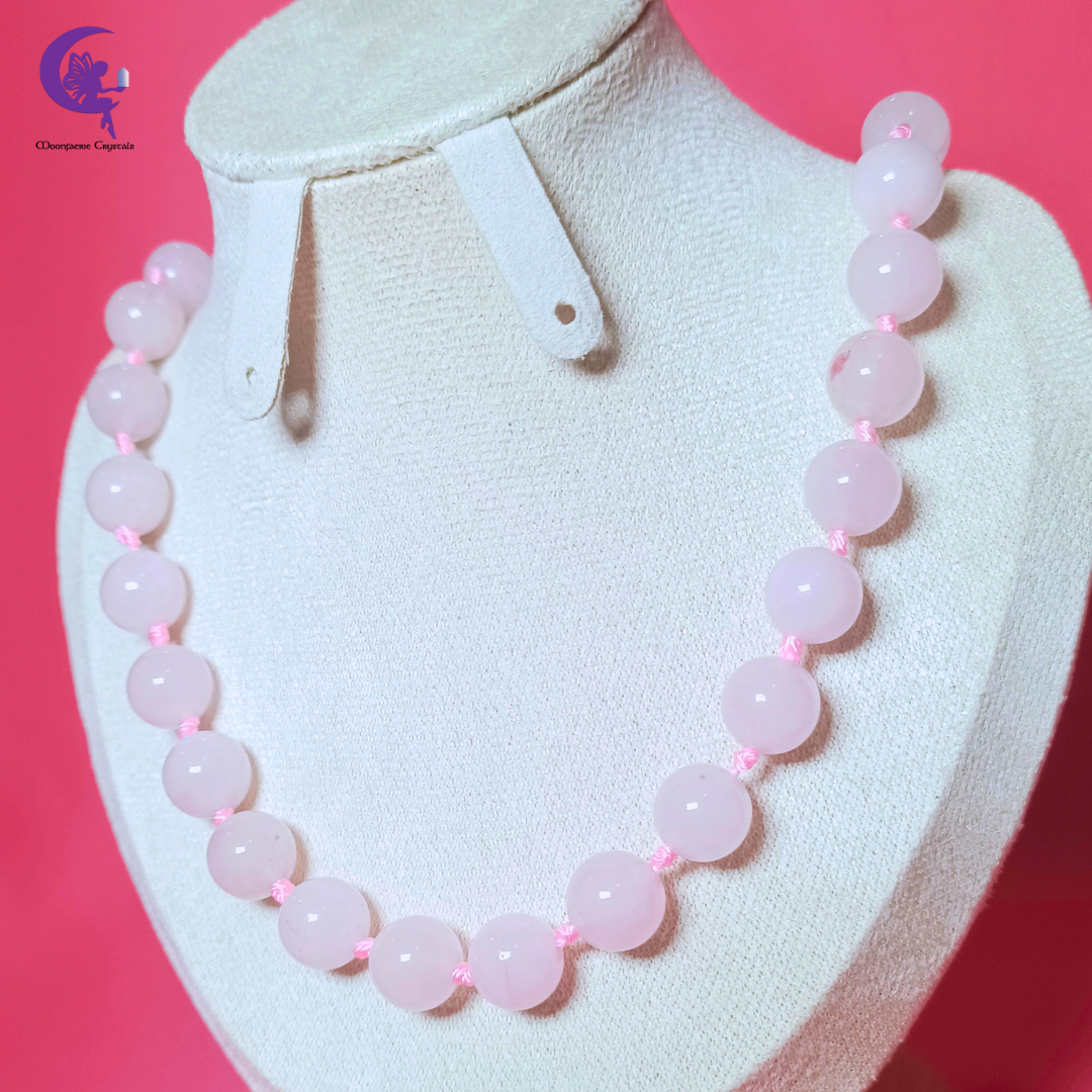 Rose Quartz Unconditional Love Beaded Necklace