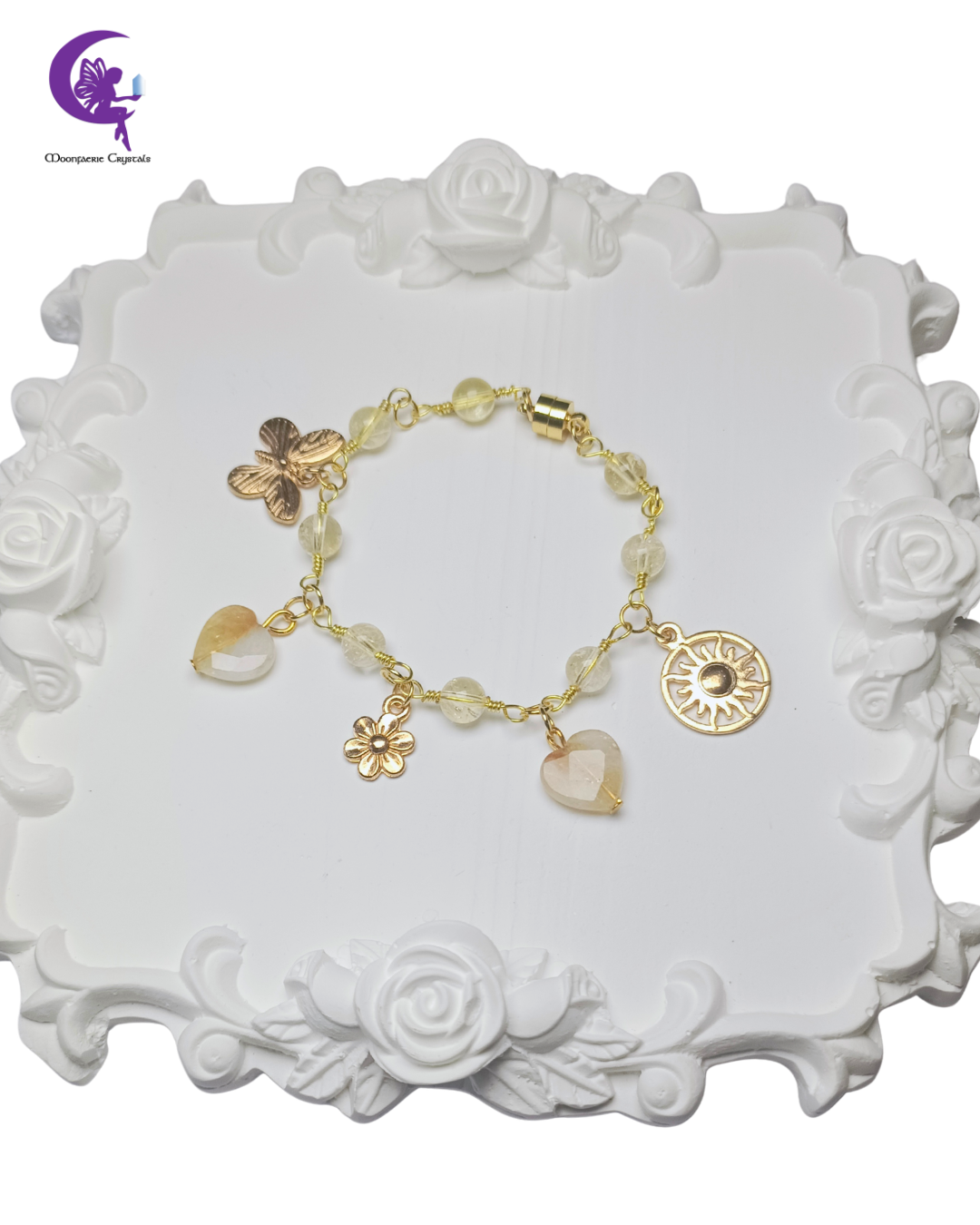 Heart Of The Sun Manifestation Bracelet - Citrine