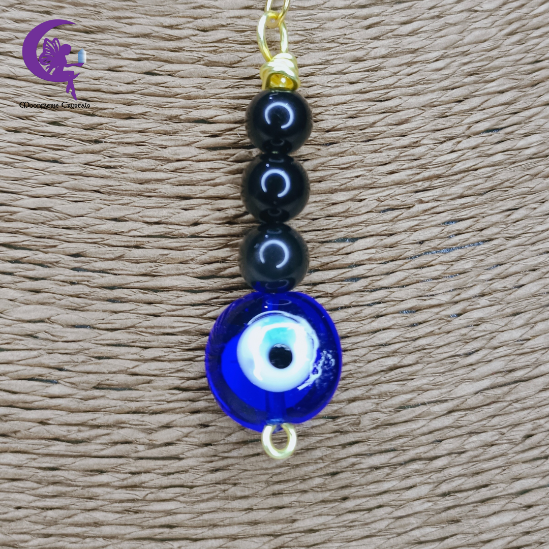 Obsidian Eye of Protection Necklace