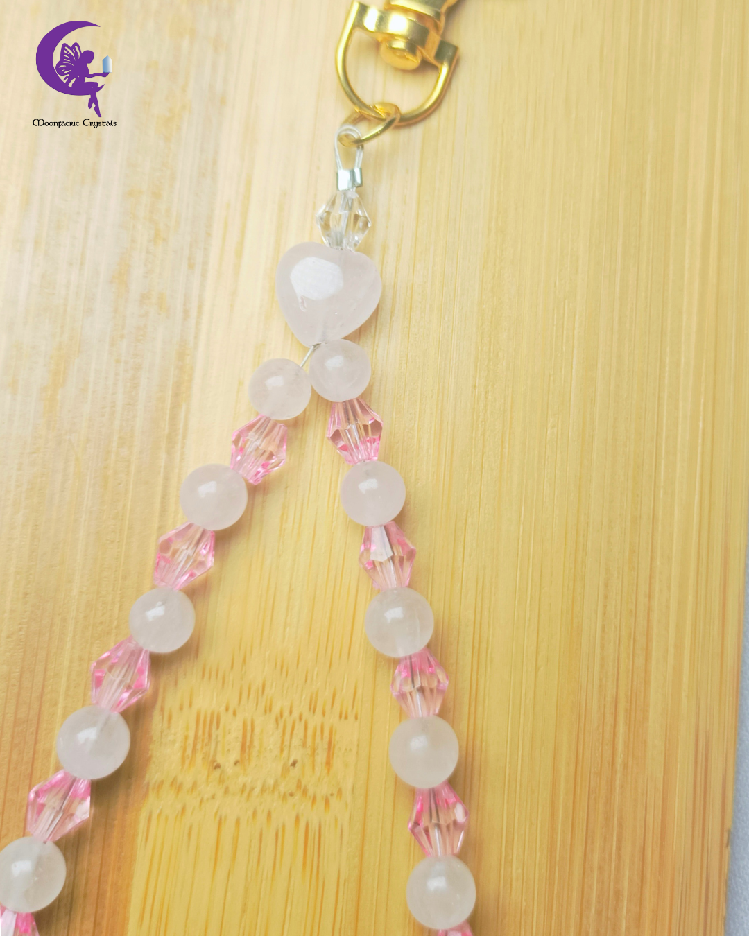 The Rose Quartz Radiance - Love, Tenderness & Peace Keyring