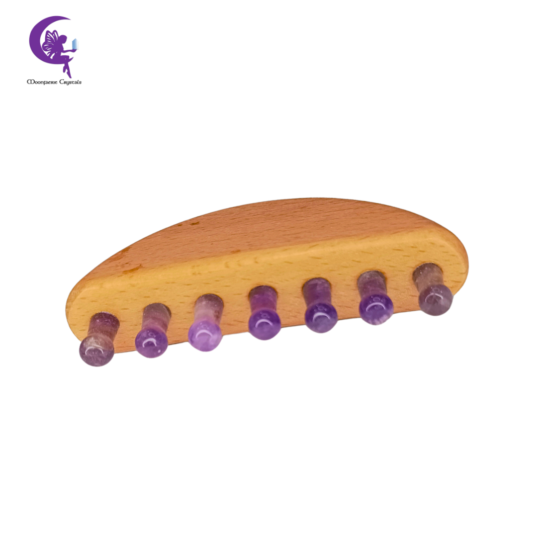 Amethyst Gemstone Scalp Massager