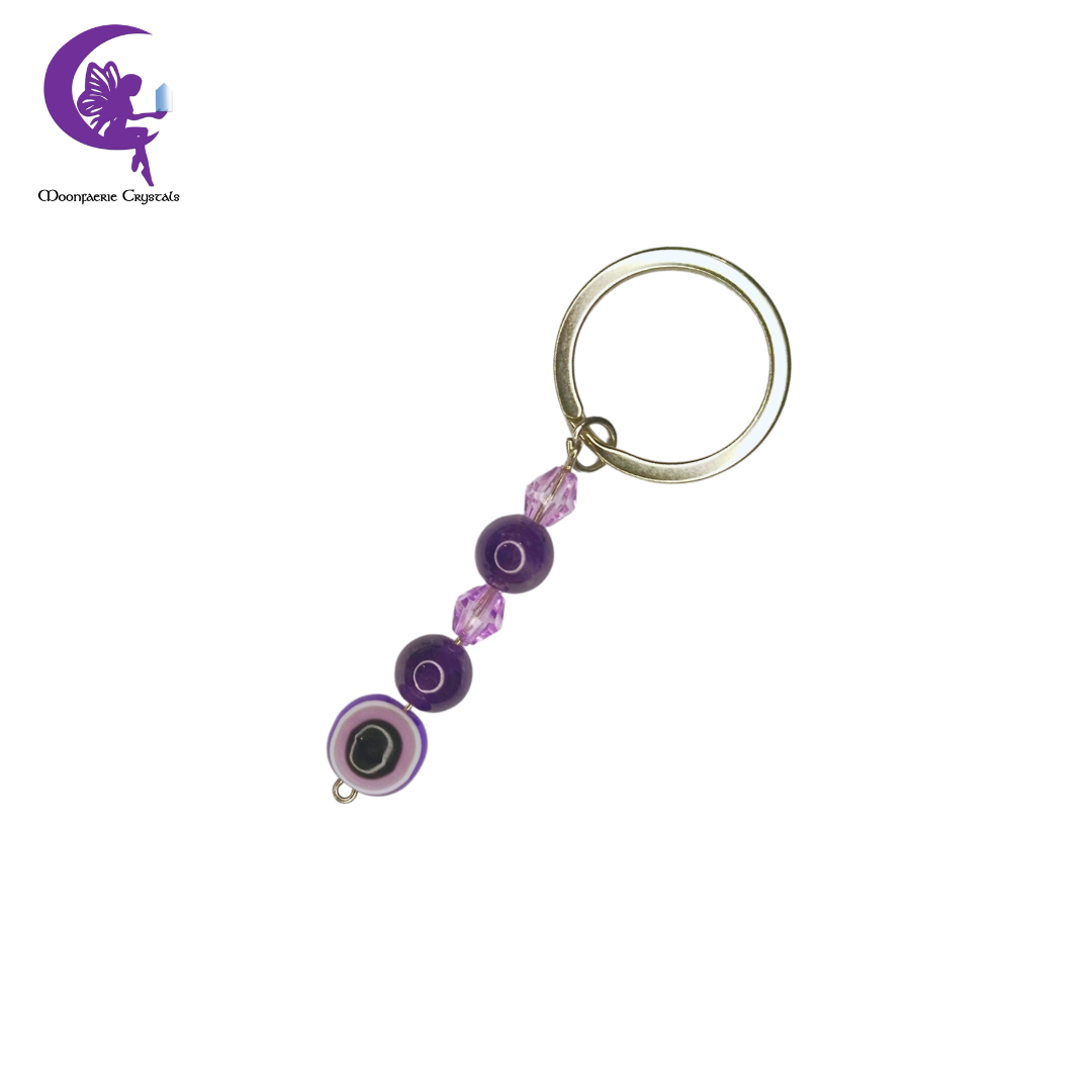 Amethyst Serenity Guardian Keyring