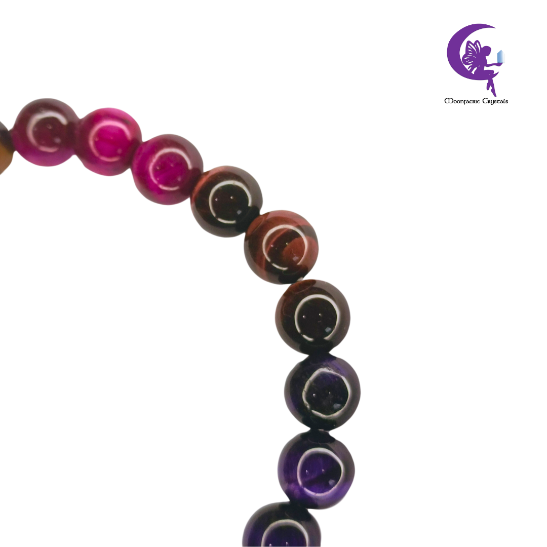 Rainbow Hues Tiger's Eye Bracelet