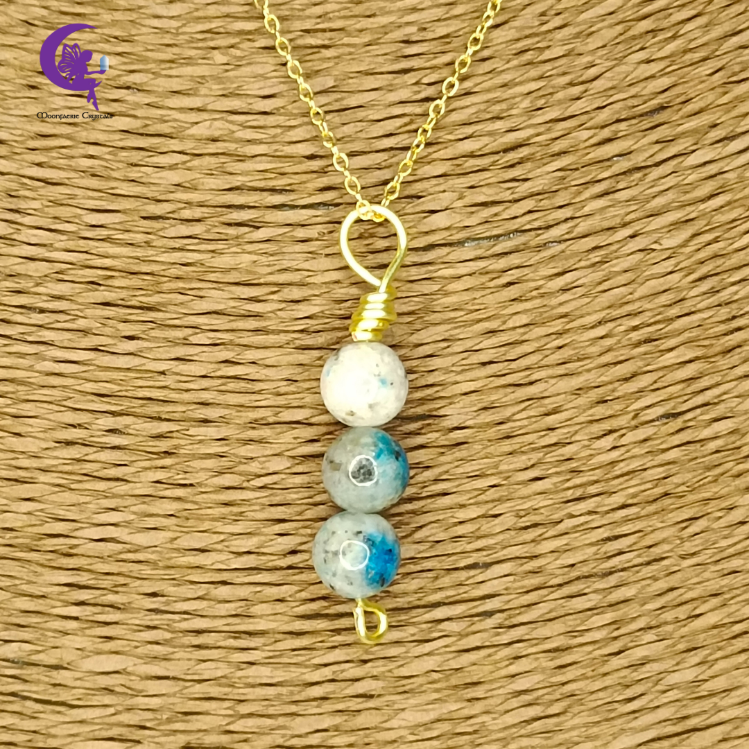 Raindrop Azurite Divine Light Necklace