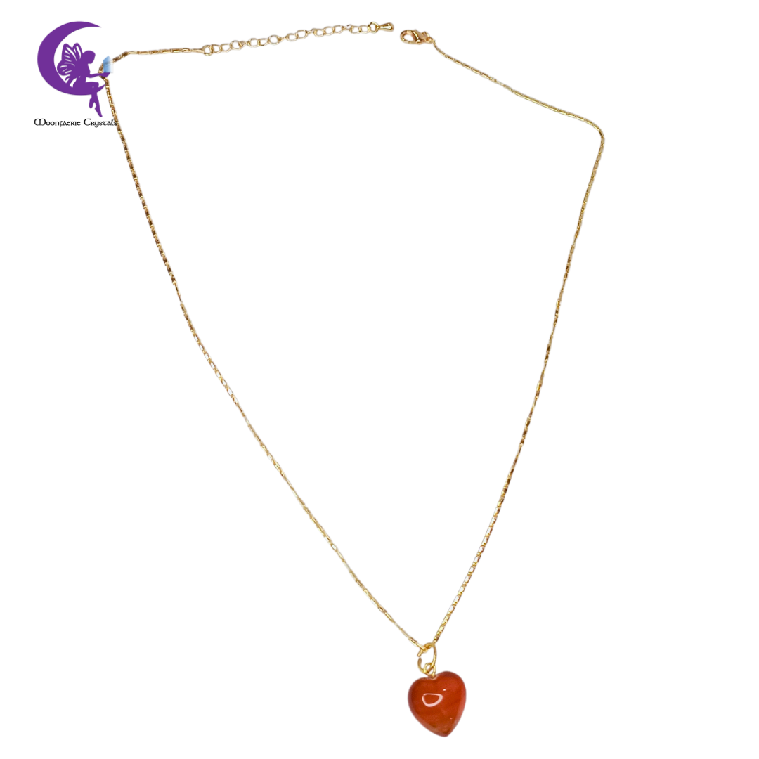 Carnelian Love Flame Necklace