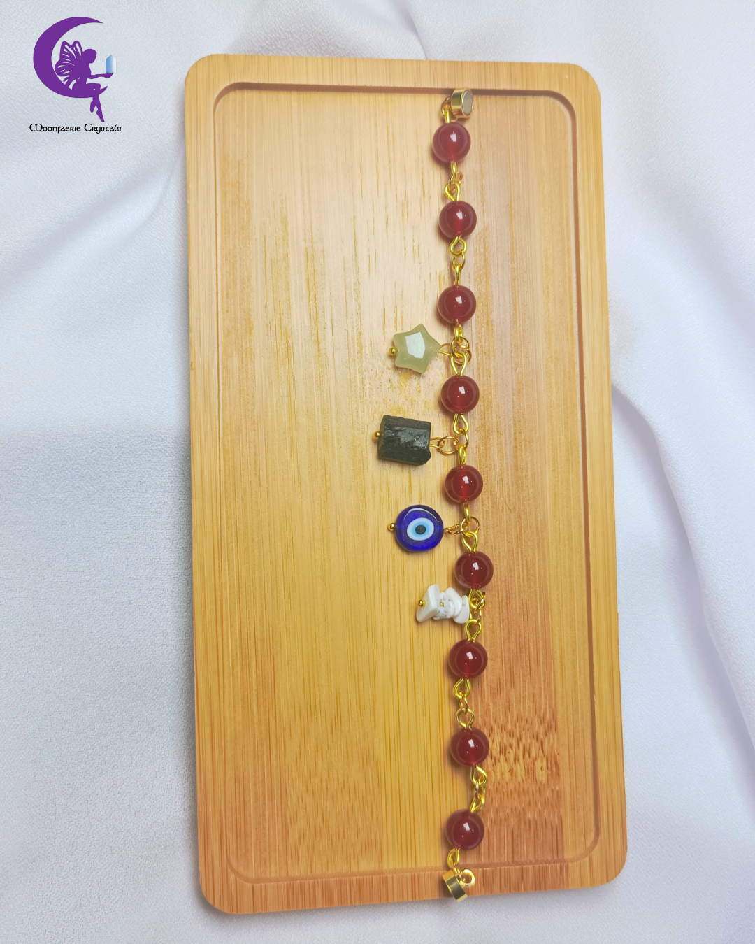 Gemstone Charm Soup Bracelet Collection