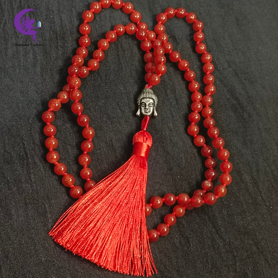 Ignite Passion, Creativity & Warrior Spirit Carnelian Mala