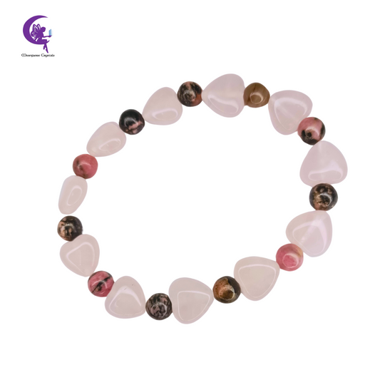 Infinite Love Bracelet - Rose Quartz & Rhodonite