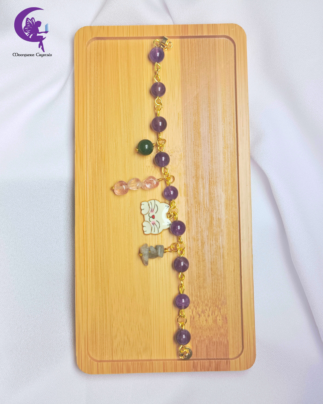 Gemstone Charm Soup Bracelet Collection