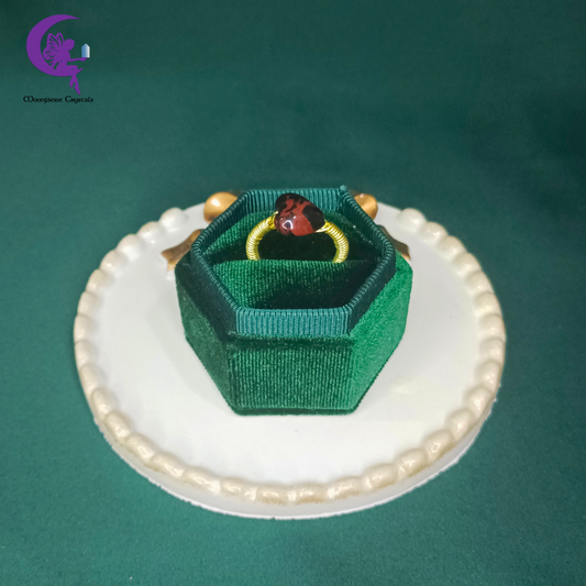 Mahogany Obsidian Heart Ring