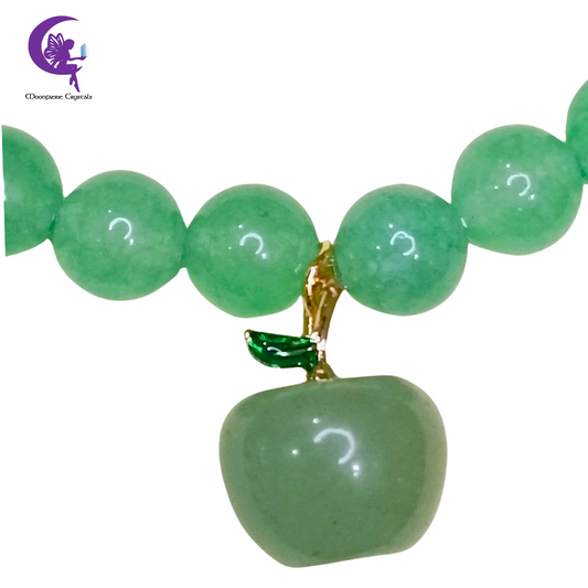 Green Aventurine Fairy Garden Apple Bracelet - PRE-ORDER