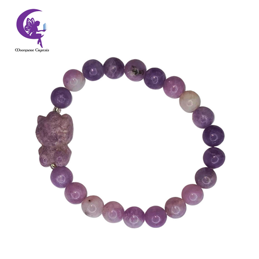 Hello Kitty Charm Lepidolite Bracelet