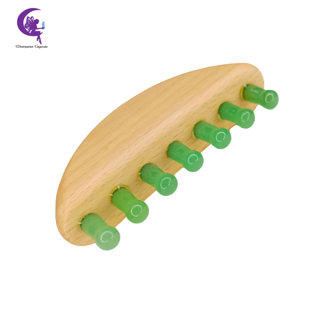 Green Aventurine Gemstone Scalp Massager