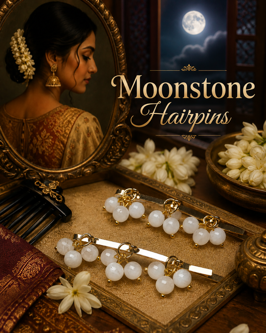 Moonstone Hairpins