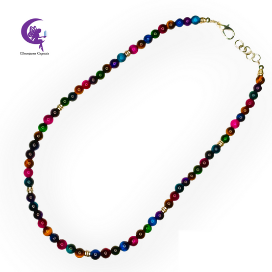 Colorburst Tiger's Eye Garland Necklace