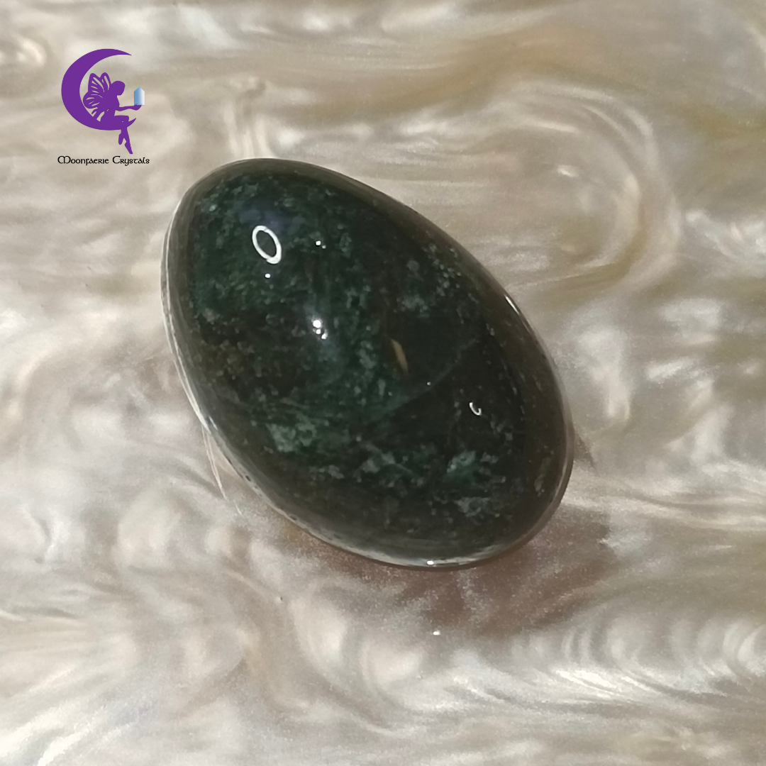 Moss Agate Tumbled Stone