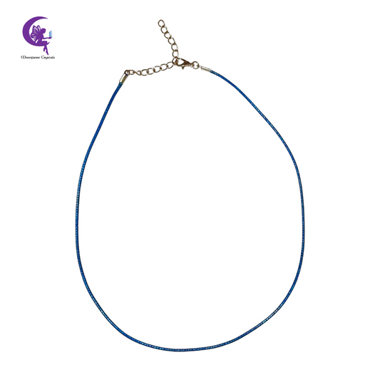 Blue Cord Necklace