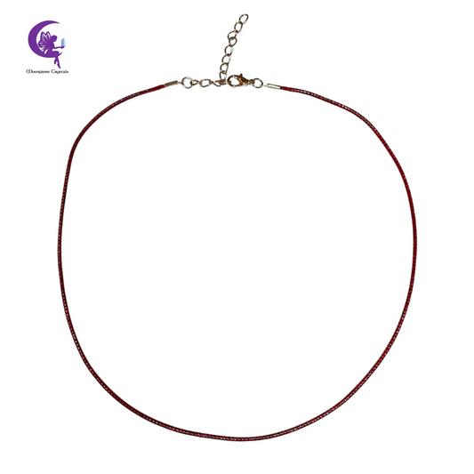 Maroon Cord Necklace