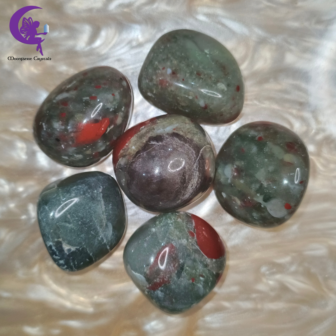 African Bloodstone Tumbled Stone