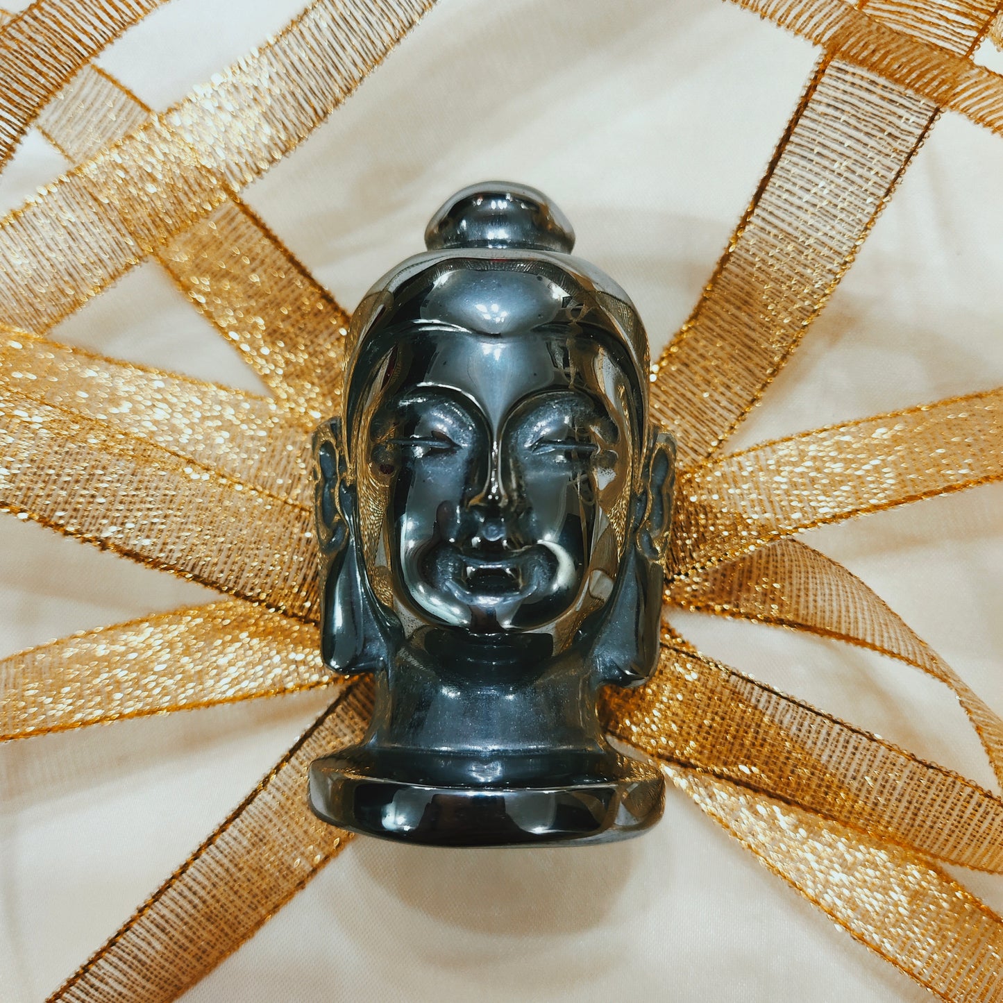 Hand Carved Buddha Terrahertz Polished Crystal